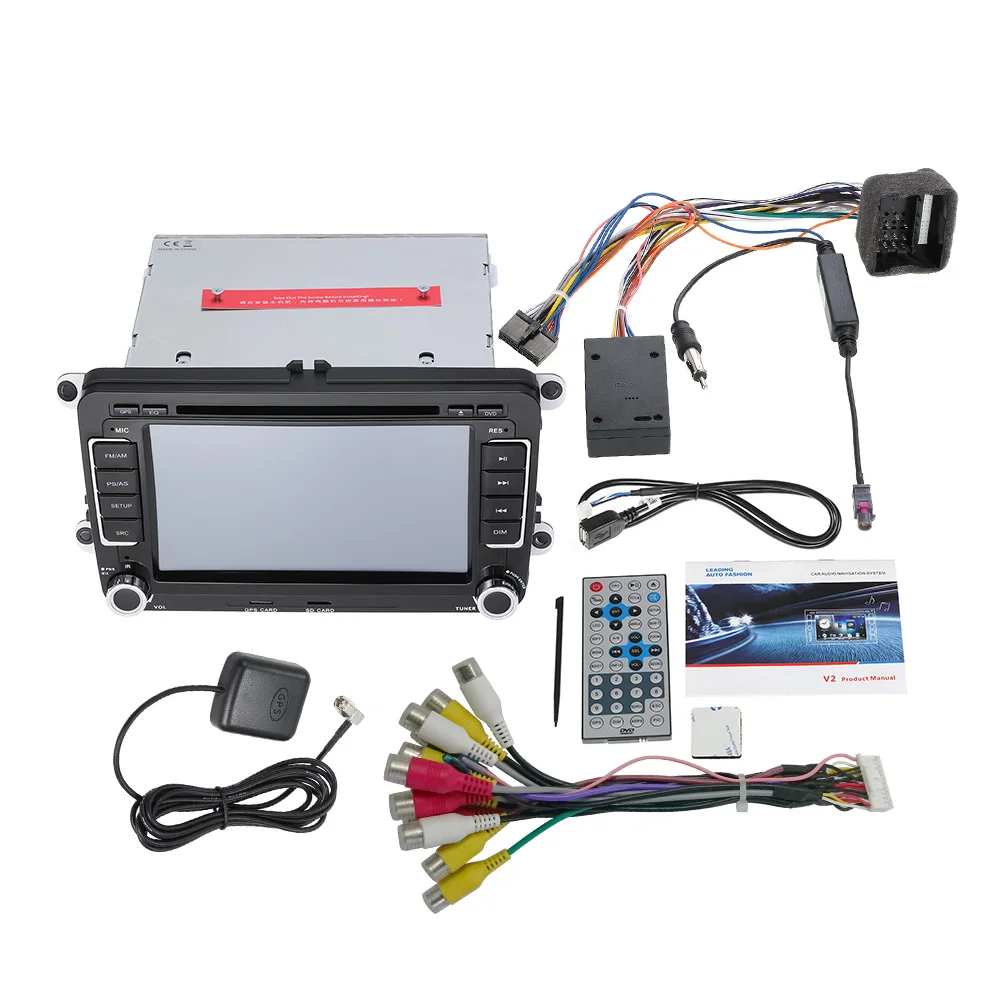 2 Din 7 дюймов HD сенсорный автомобильный dvd плеер с экраном GPS Навигация BT AM/FM радио