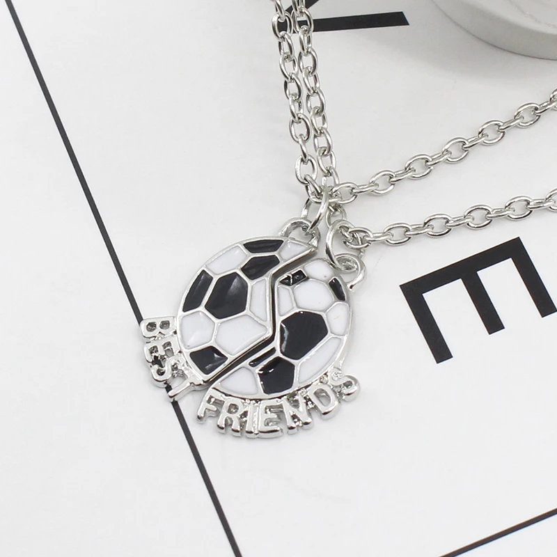 Оригинальное женское ожерелье с номером футбольной команды|friendship pendant necklace|bff