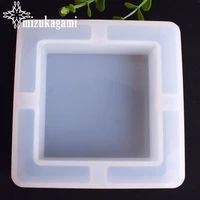 1pcs uv resin jewelry liquid silicone mold geometric big square resin molds for diy intersperse decorate making jewelry