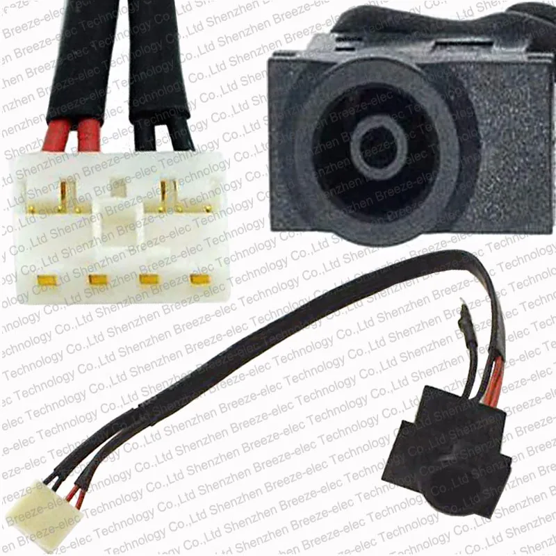 Ноутбук AC DC разъем питания Jack и кабель провода Разъем жгут для Samsung NP R518 R519