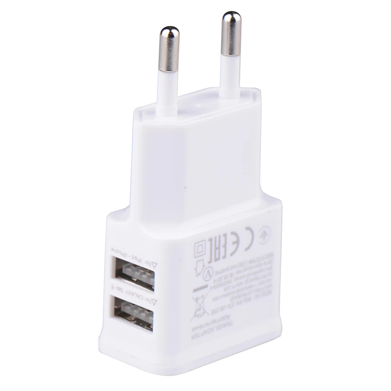 5 в 2.0A/1.0A штекер двойной USB универсальный мобильный телефон зарядное устройство