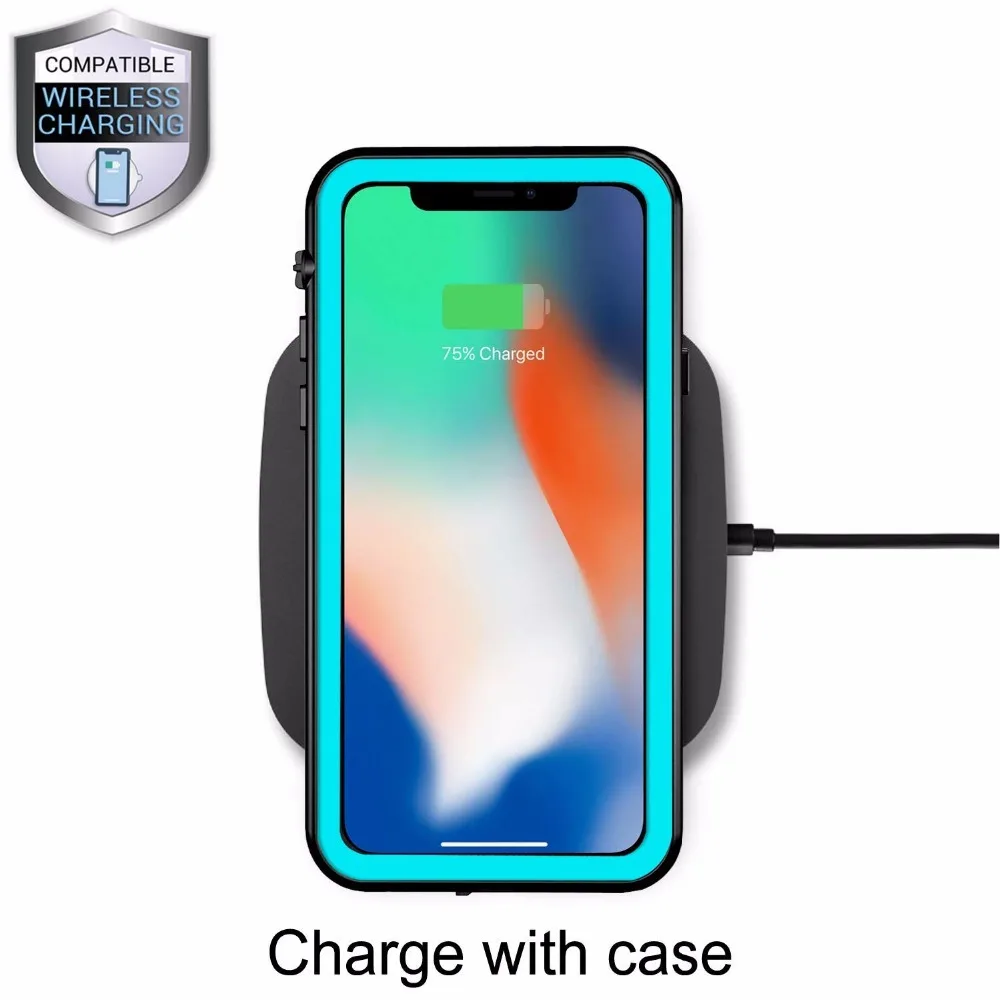 Водонепроницаемый чехол Redpepper для iPhone X 360 полноразмерный Пластиковый