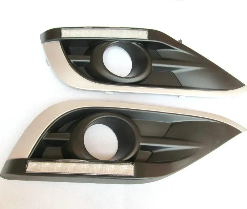 

2Pcs drl For Honda CRV CR-V 2012 2013 2014 DRL fog lamp cover Daytime Running Lights