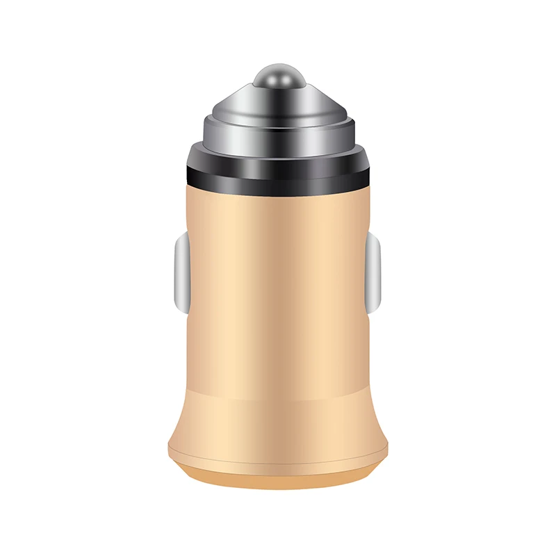 Gold Автомобильное зарядное устройство с двумя usb для iPhone XS Max X XR 6 S 6s 7 8 Plus 6Plus 7Plus 8 Plus автомобильное зарядное устройство USB для телефона с 2 портами автомобильное зарядное устройство - Тип штекера: Gold