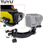 Аксессуары для мотоциклетного шлема DJI OSMO Action, фиксированный кронштейн для крепления на передний подбородок, адаптер для GoPro Xiaomi Yi 4K Insta360 EKEN