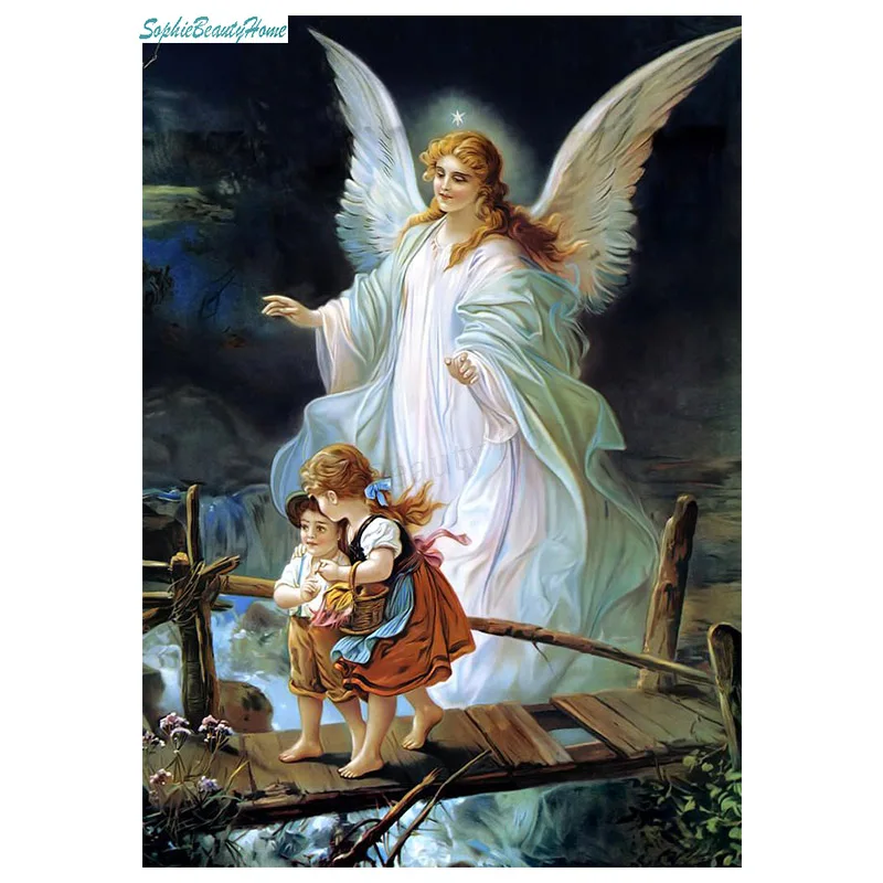 Sophie Beauty Home Angel Mother Kids мозаичный узор вышивка крестиком алмазная игла полный