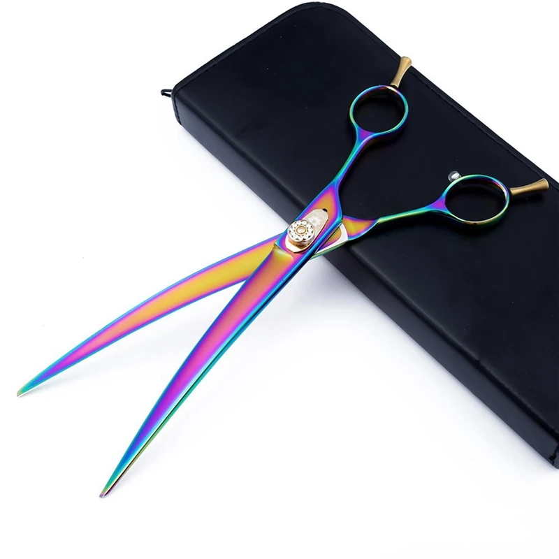 Профессиональный набор титановых ножниц с покрытием для ухода за питомцами 8 0