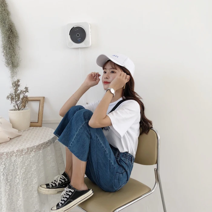 Женские широкие брюки, джинсы, Harajuku Ulzzang, свободные брюки, синие базовые ковбойские джинсовые штаны, Befree pantalones mujer, Китай