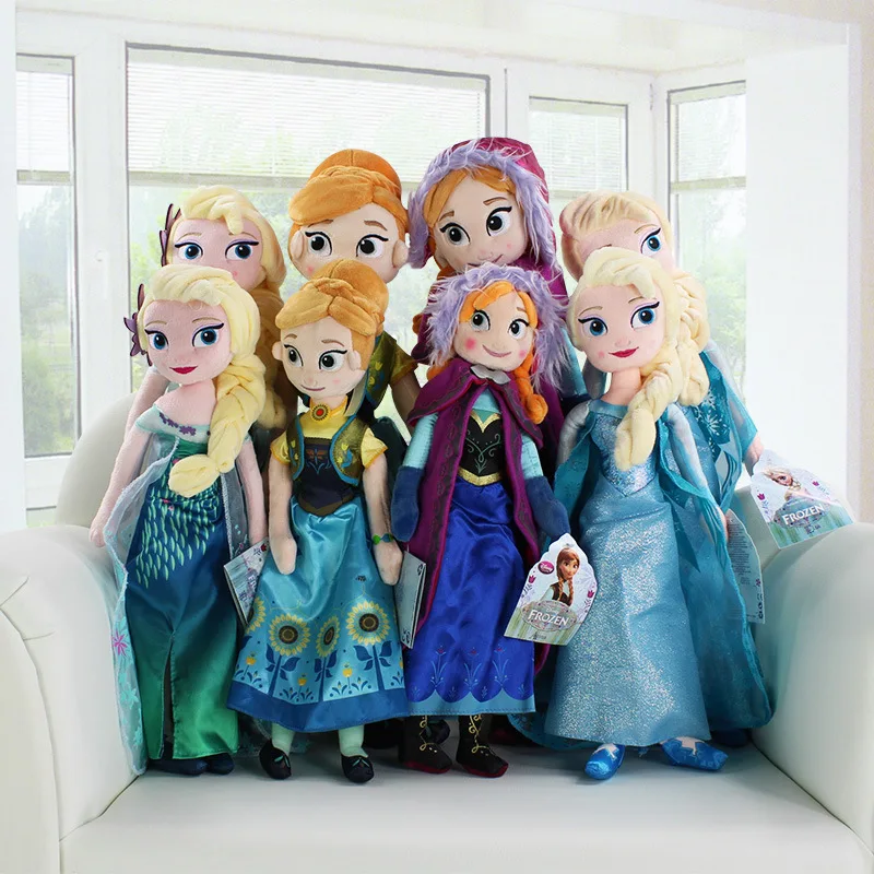 Игрушки плюшевые Disney 40 50 см холодная Снежная королева Эльза И искусственная