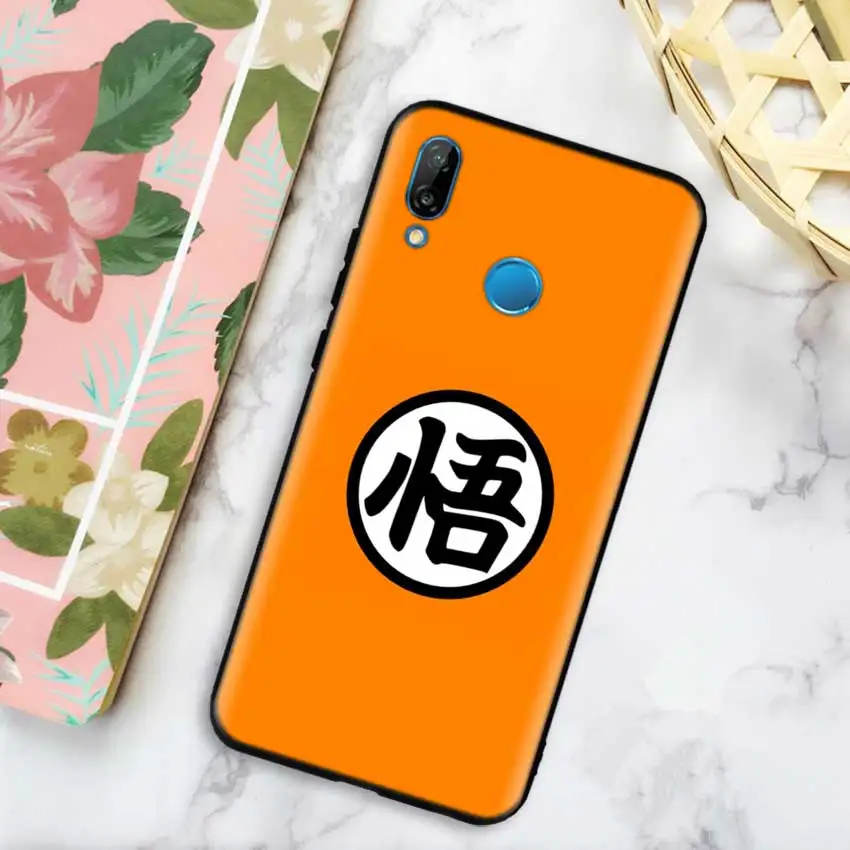 Черный силиконовый чехол-сумка для huawei Honor 10i Y7 Y6 Y5 Y9 8X 8C 8S 9 10 Lite Pro Enjoy 9E 9S Dragon Ball Son Goku