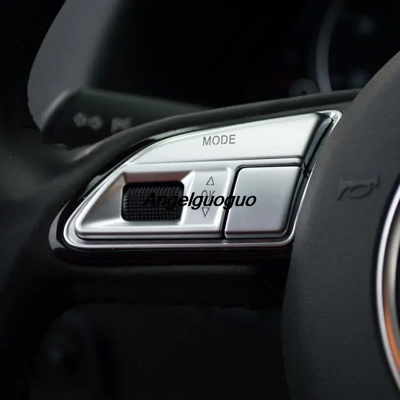 Автомобильные кнопки рулевого колеса накладка наклейка для Audi A4L/A6L/A3/Q5/Q3/Q7/S3/ S5/ S6/
