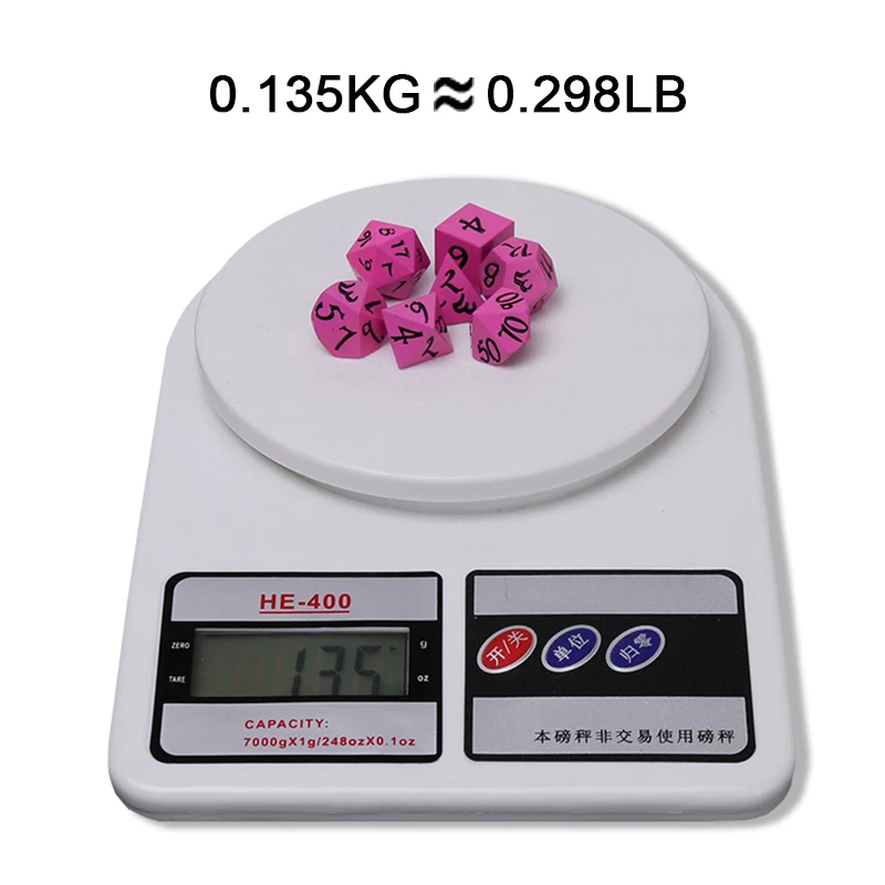 Chengshuo dnd металлические игральные кости набор rpg многогранные d20 8 Оптовые синие