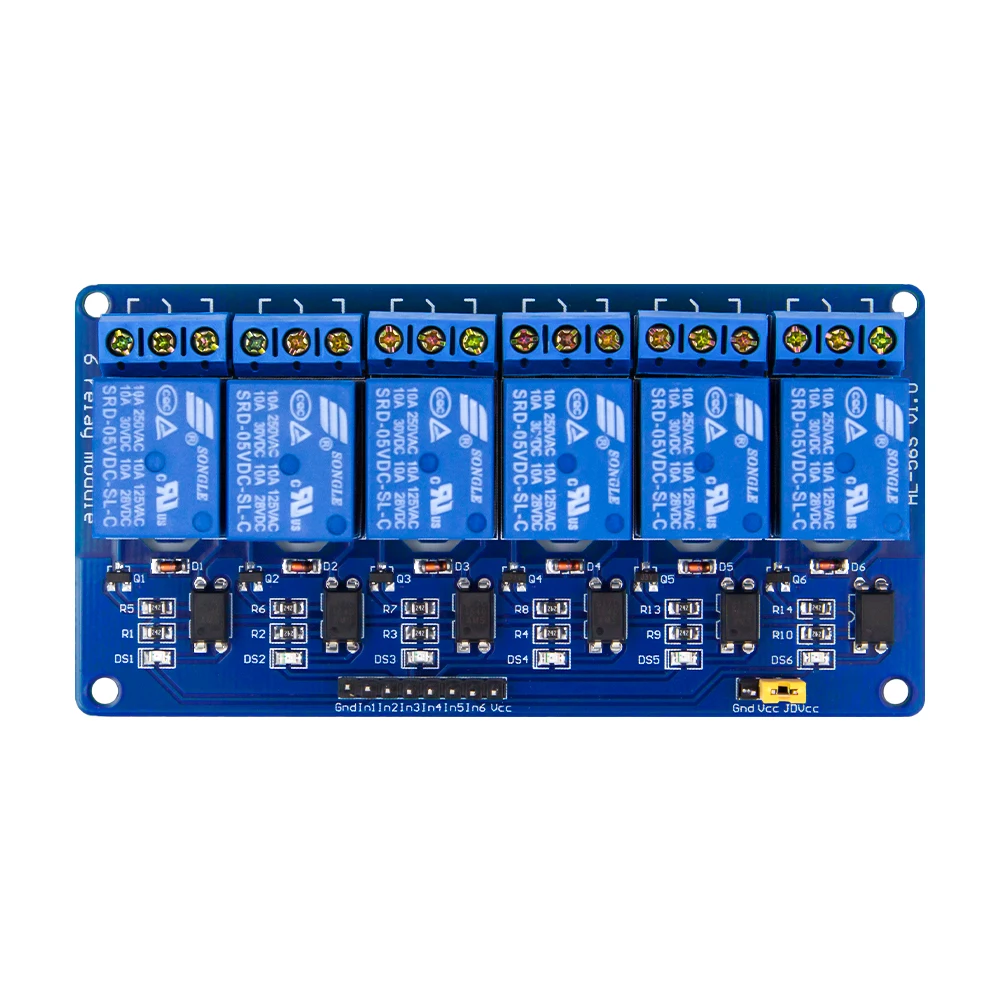 1/2/4/6/8 канальный релейный модуль с светом Муфты 5V для Arduino