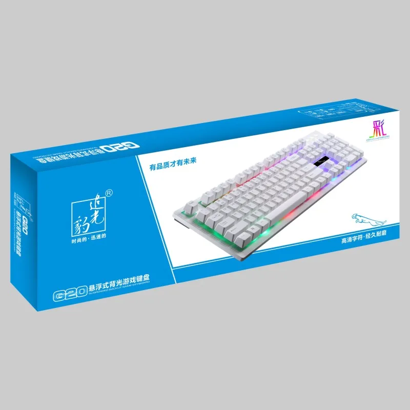 USB Проводная Механическая клавиатура с RGB подсветкой, Игровая клавиатура, водонепроницаемая 104 клавиш для ПК, компьютера, геймера, Overwatch Dota 2