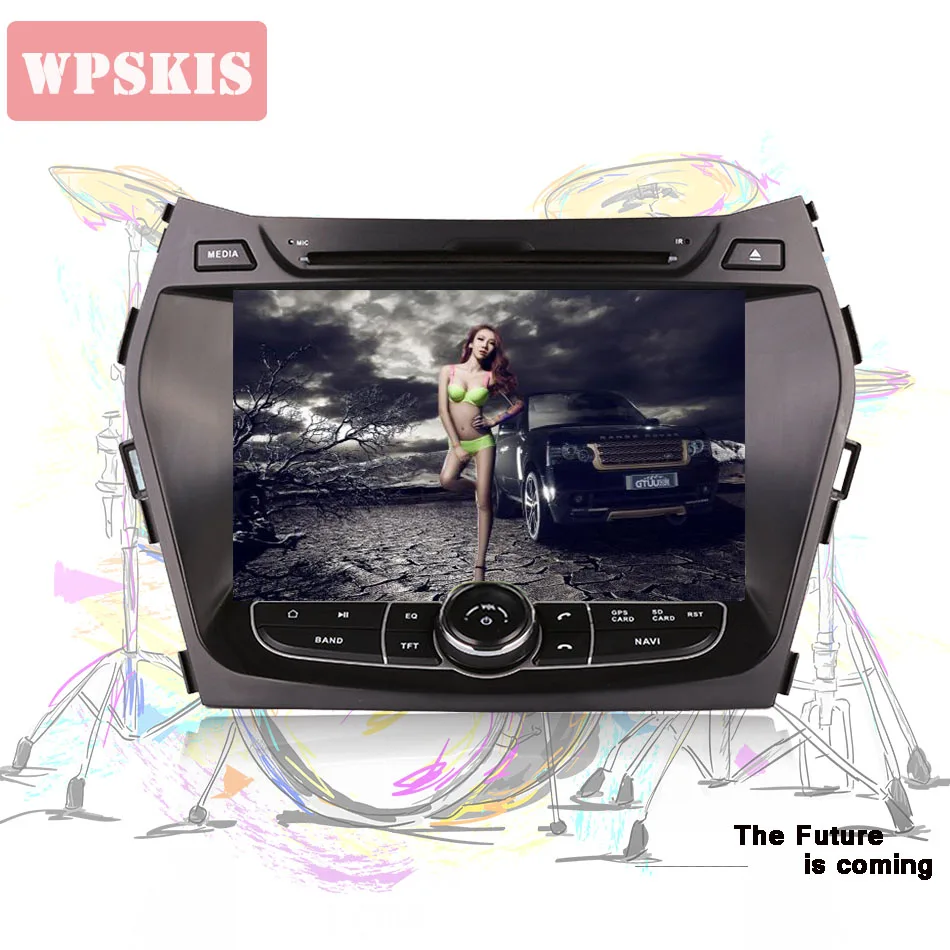 Автомобильный dvd плеер 2 Din с gps плеером 4 + 64 ГБ Android 9 0 для HYUNDAI IX45 2013 2018 SANTA FE santafe Wi Fi