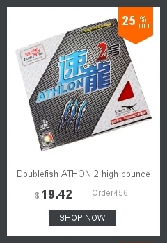 Doublefish охотничьи тени 233 профессиональная ракетка для настольного тенниса rubbers ITTF одобрена губкой для быстрого спиннинга