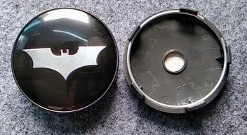 60mm black 60 мм 56 мм Бэтмен Центральная крышка колеса Универсальный чёрный для автомобильного стайлинга - Цвет: 60mm black