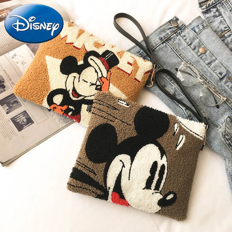 Disney женский рюкзак Минни Микки клатч Мультяшные женские дорожные сумки Новая женская кожаная полиэфирная Диагональная Сумка