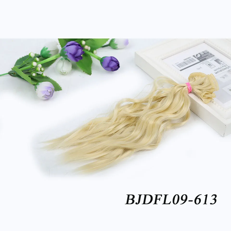 Allaosify BJD парик кудрявый 25 см* 100 см волосы для кукол синтетический парик волосы для кукол