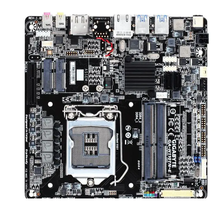MINI ITX 17*17 HTPC для Gigabyte GA H110TN E оригинальная новая материнская плата H110 розетка LGA 1151