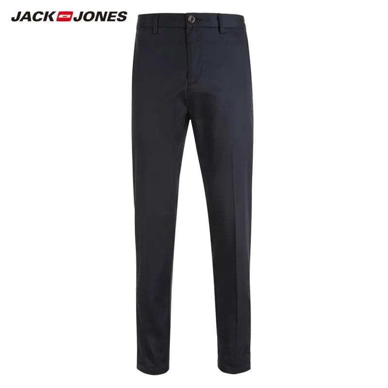 Мужские Классические облегающие укороченные брюки JackJones 100% хлопок длина по