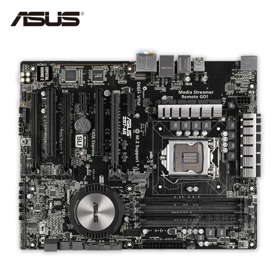 Оригинальный Новый ASUS Z97-AR рабочего Материнская плата Z97 разъем LGA 1150 i7 i5 i3 DDR3 32 г