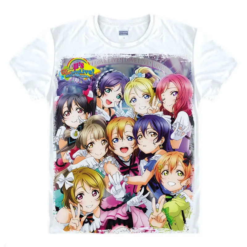 Футболка lovelive Umi Sonoda цветные футболки аксессуары для аниме Потрясающая рубашка