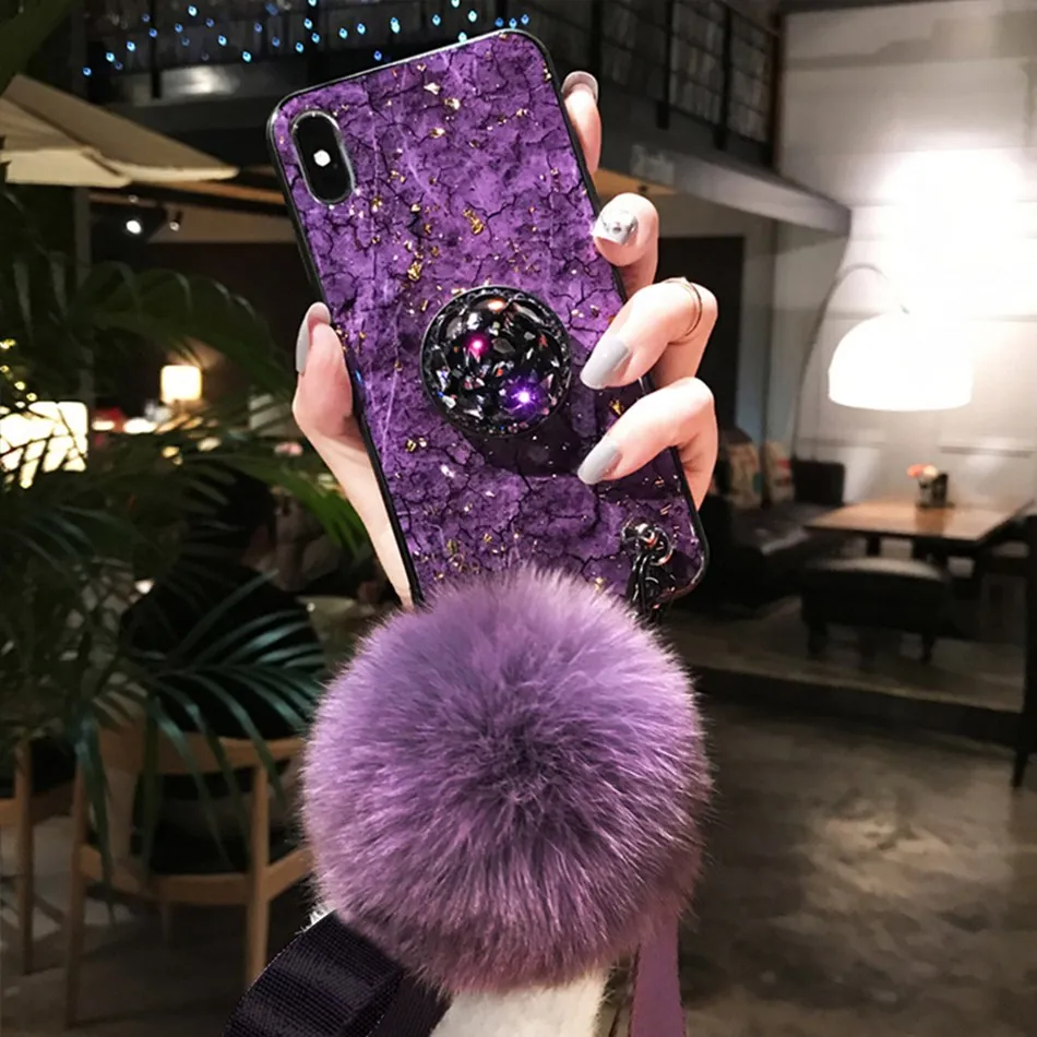 Роскошный чехол для samsung M20 силиконовый Мрамор с зажимом Galaxy S10 плюс Lite Коке Fundas