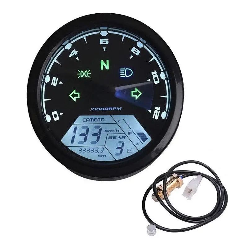 Тахометр и одометр для мотоцикла 12000 об./мин.|Инструменты| |