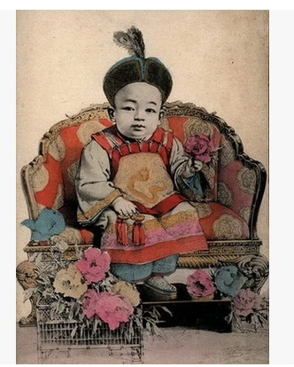40*30 см бескаркасная Династия Цин 12 император kangxi qianlong yongzhen бумага для поделок в стиле ретро старая живопись - Цвет: xuantong  emperor