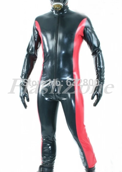 Бесплатная доставка! Мужской латексный костюм с перчатками 2 вида цветов|clothing labels