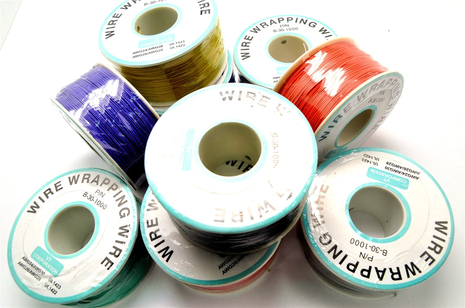 1 шт. OK Line 0,5 мм 30AWG Wire Wrap ping Wrap Гибкая изоляция Луженый Перемычка 250 м 820фт PCB flying Jumper wire