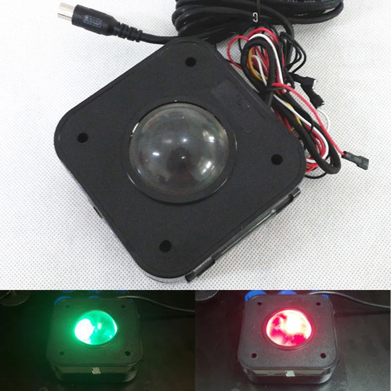 Аркадная игра 45 мм с подсветкой светодиодный Trackball Мышь 2 25 &quotшар PS/2 разъем
