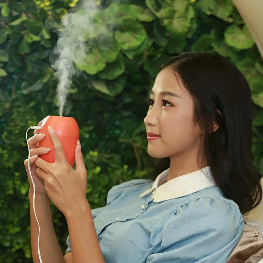 Мини Ультразвуковой Увлажнитель Воздуха с USB-подключением и светодиодным спреером Лимон для борьбы с сухой погодой зимой 180 мл 5В Гаджеты Атмосфера