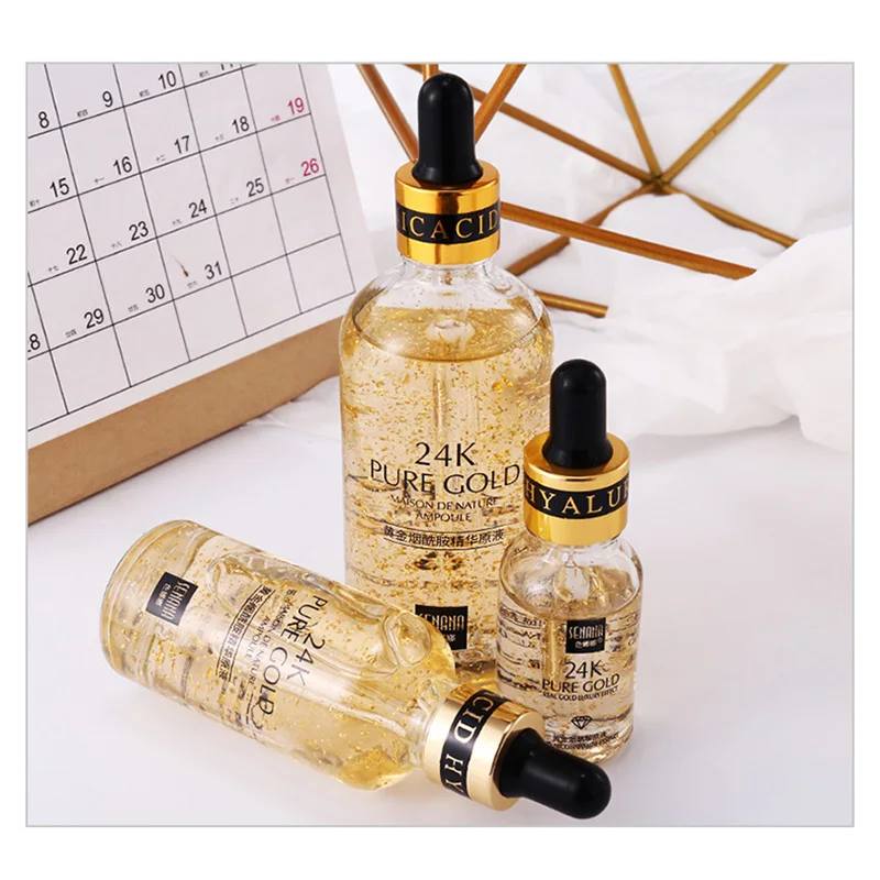NEW Primer Makeup 24K Gold Elixir Essence Oil Control Face Moisturizer Whitening Base Make Up Pore Minimizer Skin Serum | Красота и