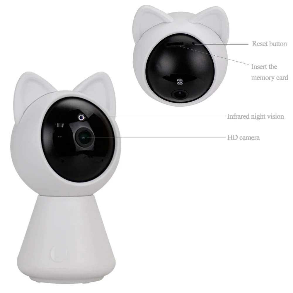 Мини 1080 p HD ip Wifi камера CCTV Wi Fi Безопасность Беспроводная 360 домашняя ночного