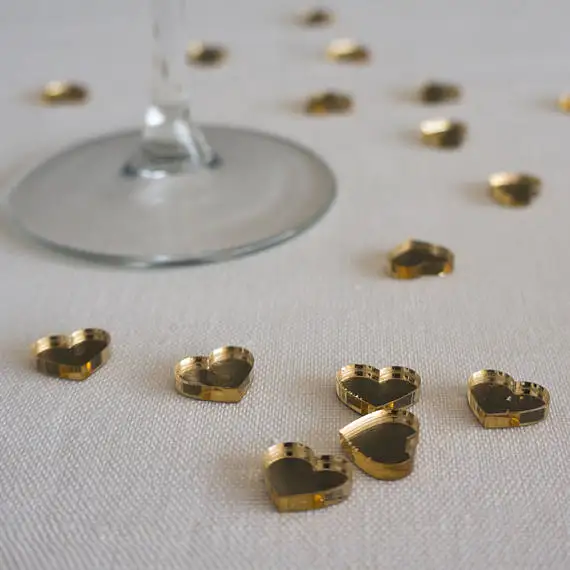 Украшение для свадебного стола конфетти лазерная резка акриловое волокно