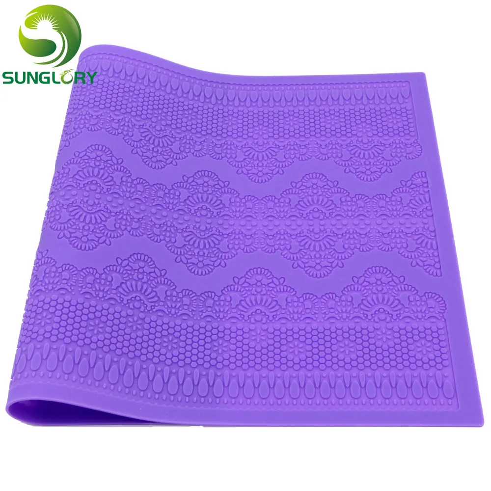 Силиконовый коврик с цветочным узором кухонный сахарным кружевом силиконовая