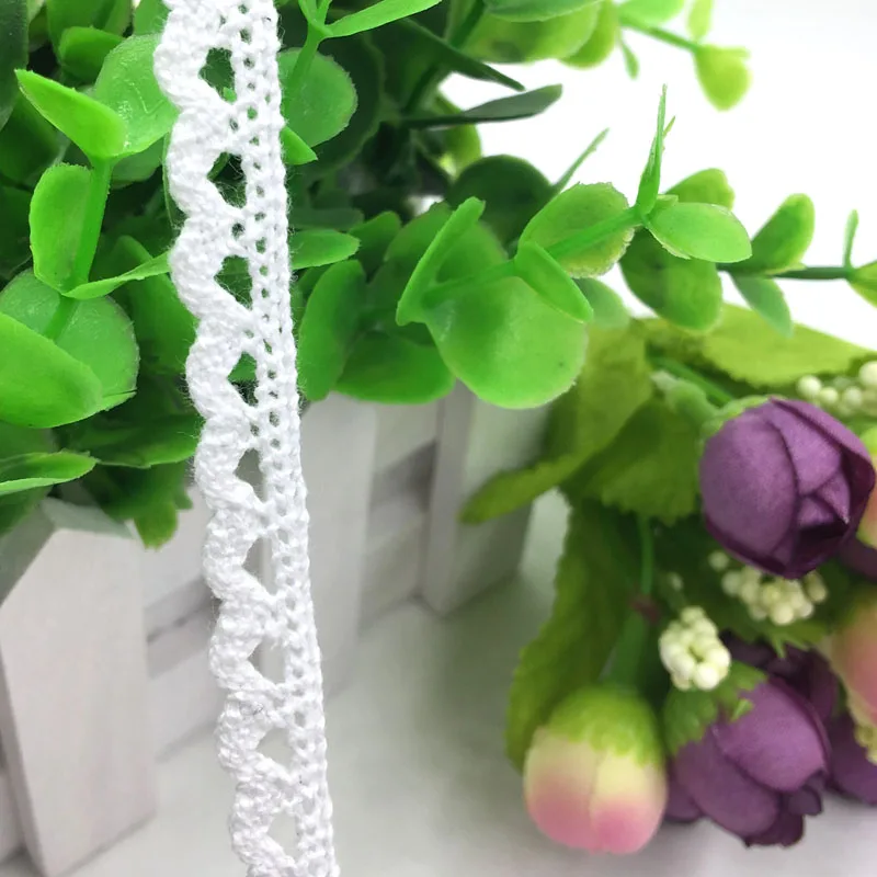 Color 2 5 ярдов много тканый хлопок кружево отделка DIY шитье шторы Ремесло Украшение ребенок синий ребенок розовый хлопок отделка кружевная лента - Цвет: Color 2