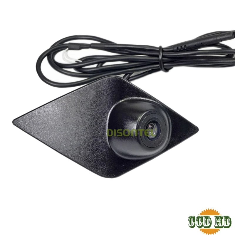 wire ccd DISONTEL цветной ПЗС Sonyccd HD ночное видение вид спереди Логотип Embeded камера для Renault Koleos/KADJAR - Название цвета: wire ccd