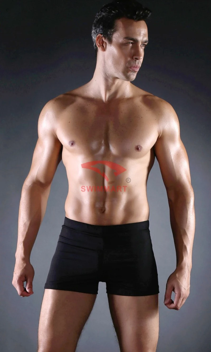 Мужские трусы боксеры с заниженной талией черные синие плавки новинка