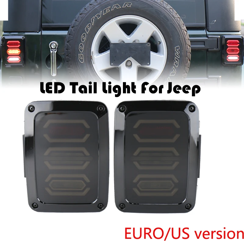 Задние фонари для Jeep Wrangler 2007 2015 12 В постоянного тока стоп сигнал Задний функция