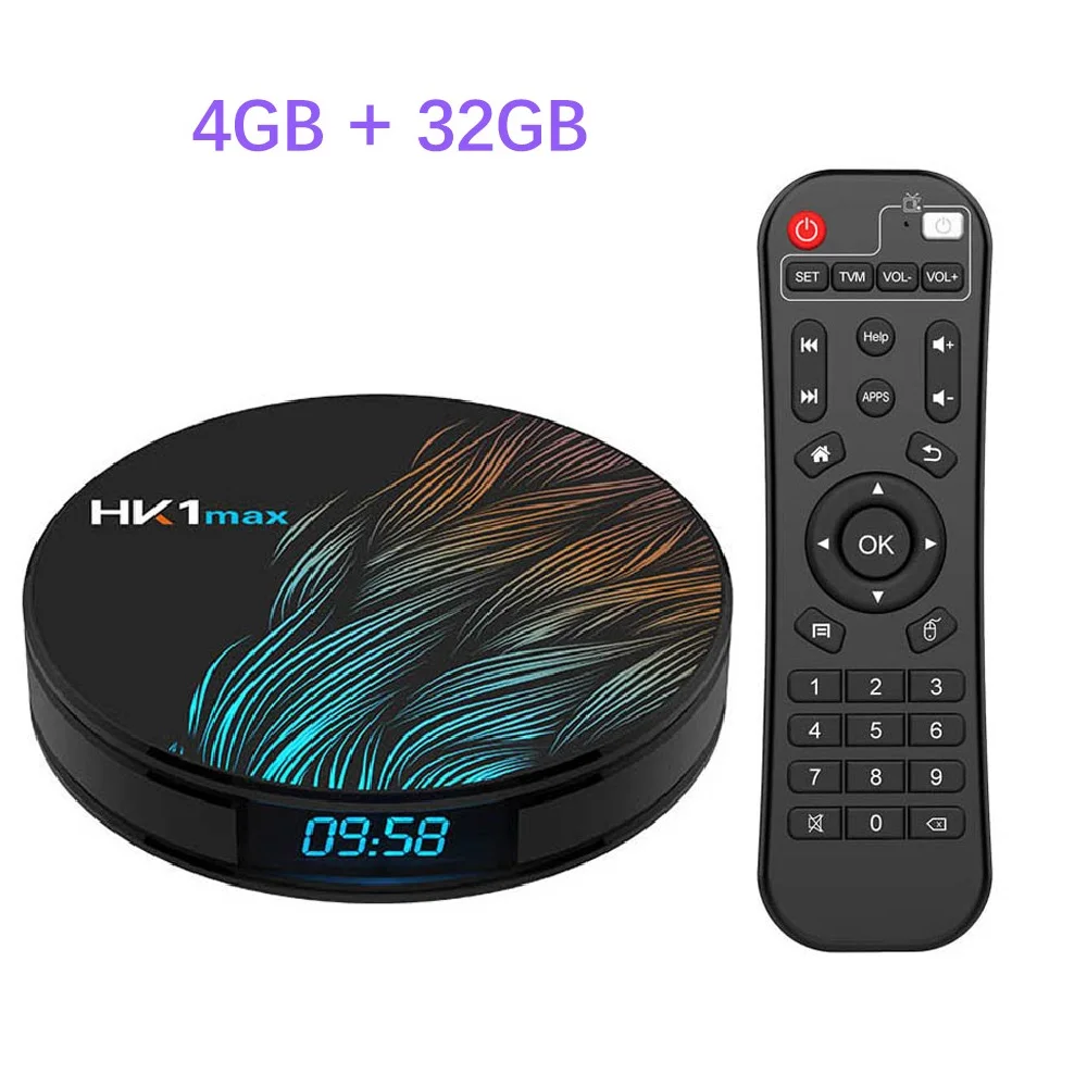 4G 32G Смарт Android 9,0 ТВ-бокс 4 Гб ОЗУ 64 Гб HK1 MAX Rockchip RK3328 USB3.0 1080 P H.265 4 K 60fps двойной Wifi Google Голосовое управление HK1MAX - Цвет: 4G 32G