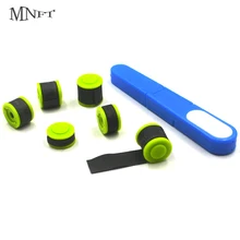 MNFT-0.5MM 친환경 양면 코팅 저울 리드 정밀 무게 조정 시트 리드 싱커 + 미니 낚시 가위, 10 개