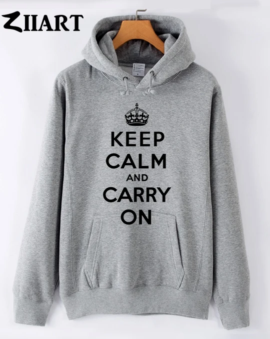 Флисовые Толстовки с надписью keep calm and carry on imperial crown одежда для пары мальчиков