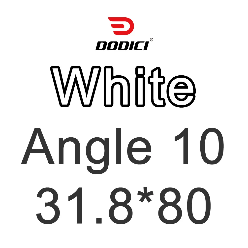 White 80mm DODICI Pro углеродного волокна MTB велосипедный вынос руля зажим для руля 31,8 мм карбоновый Дорожный велосипед Велоспорт 10 градусов 80/90/100/110/120 мм - Цвет: White 80mm