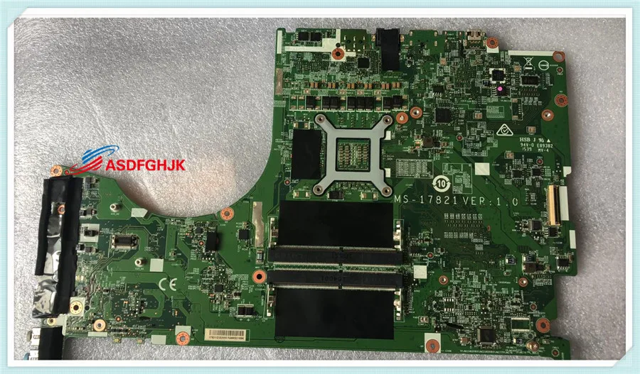 MS 17821 для MSI GT72 GT72S 6QE 2QD Материнская плата ноутбука 1782 SR2FL i7 6820HQ REV 1 0 Тесты