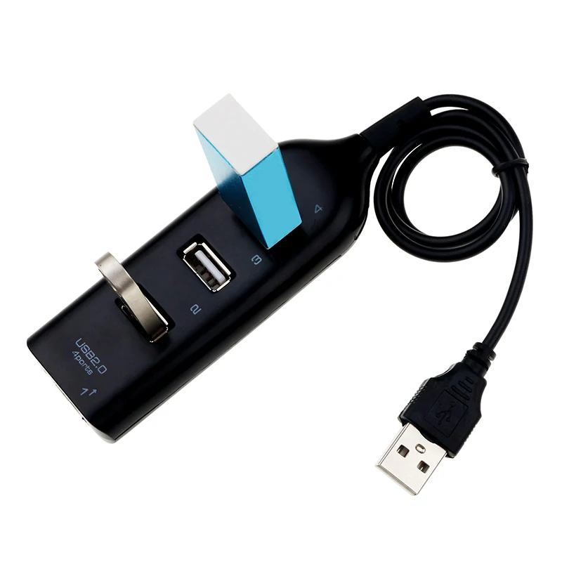 Высокоскоростной usb хаб для ноутбука с 4 портами USB 2 0 тонкий маленький мини