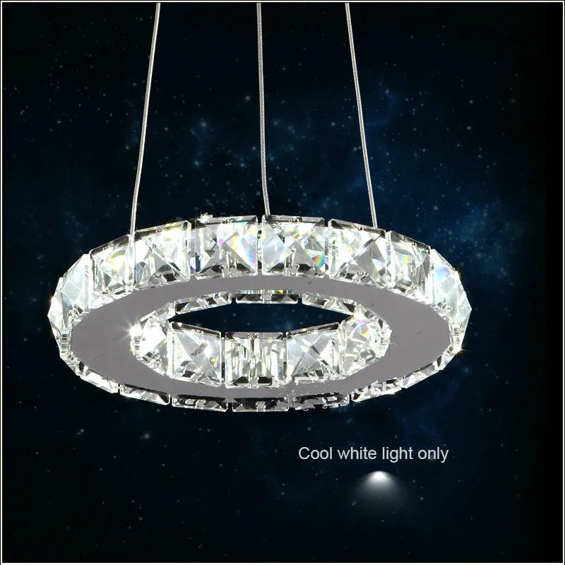 Современный светодиодный светильник кольцевой для офиса диаметр 200 мм холодный