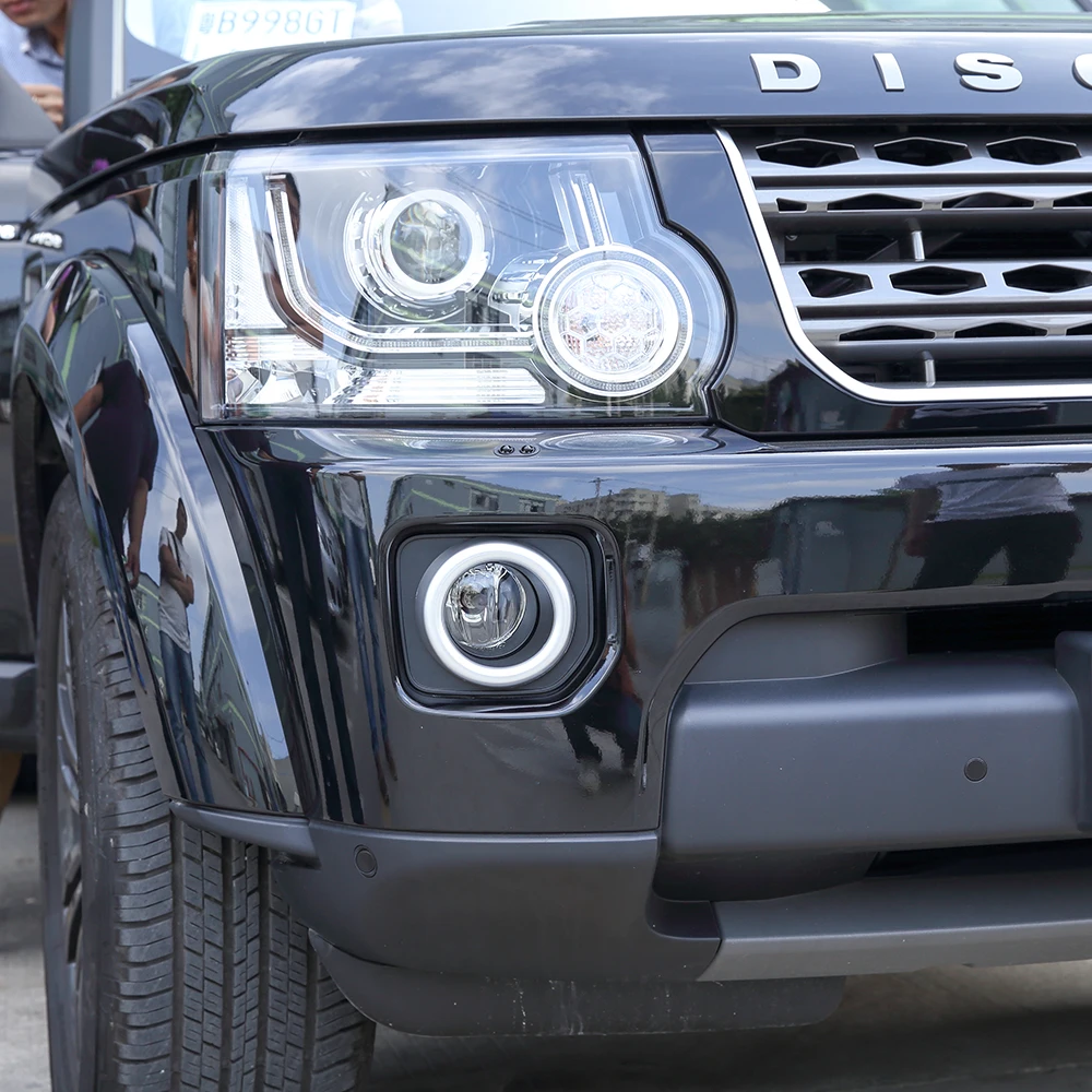 Для Land Rover Discovery 4 LR4 2014 2016 автомобильные аксессуары ABS Черный Хром Передняя